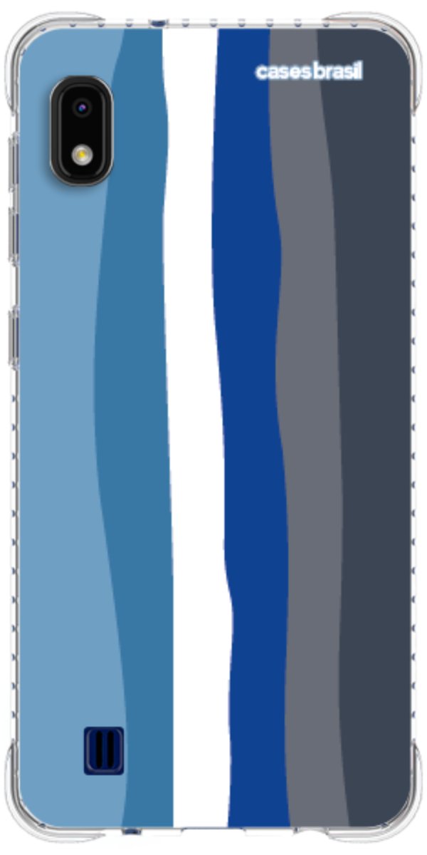 Capinha para Celular Arco-íris Tons de Azul