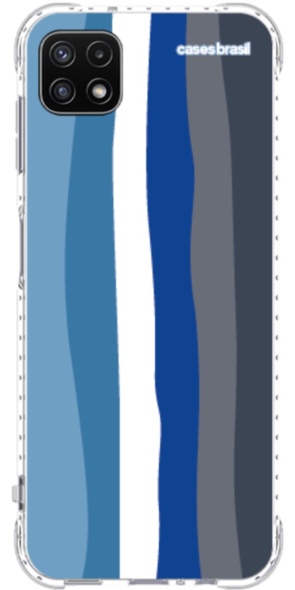 Capinha para Celular Arco-íris Tons de Azul