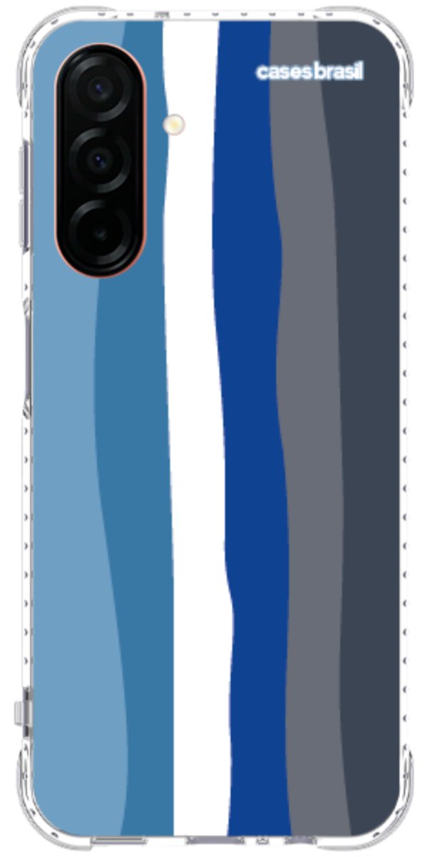 Capinha para Celular Arco-íris Tons de Azul