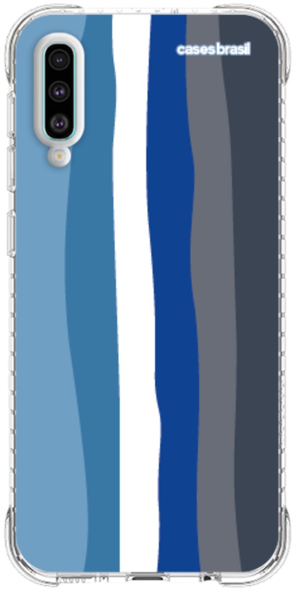 Capinha para Celular Arco-íris Tons de Azul