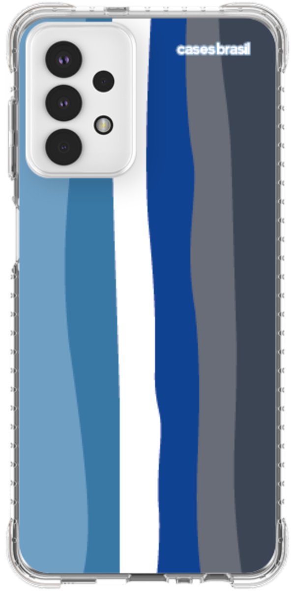 Capinha para Celular Arco-íris Tons de Azul