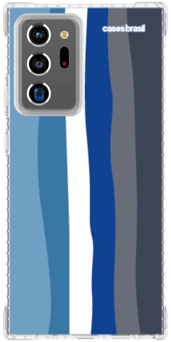 Capinha para Celular Arco-íris Tons de Azul