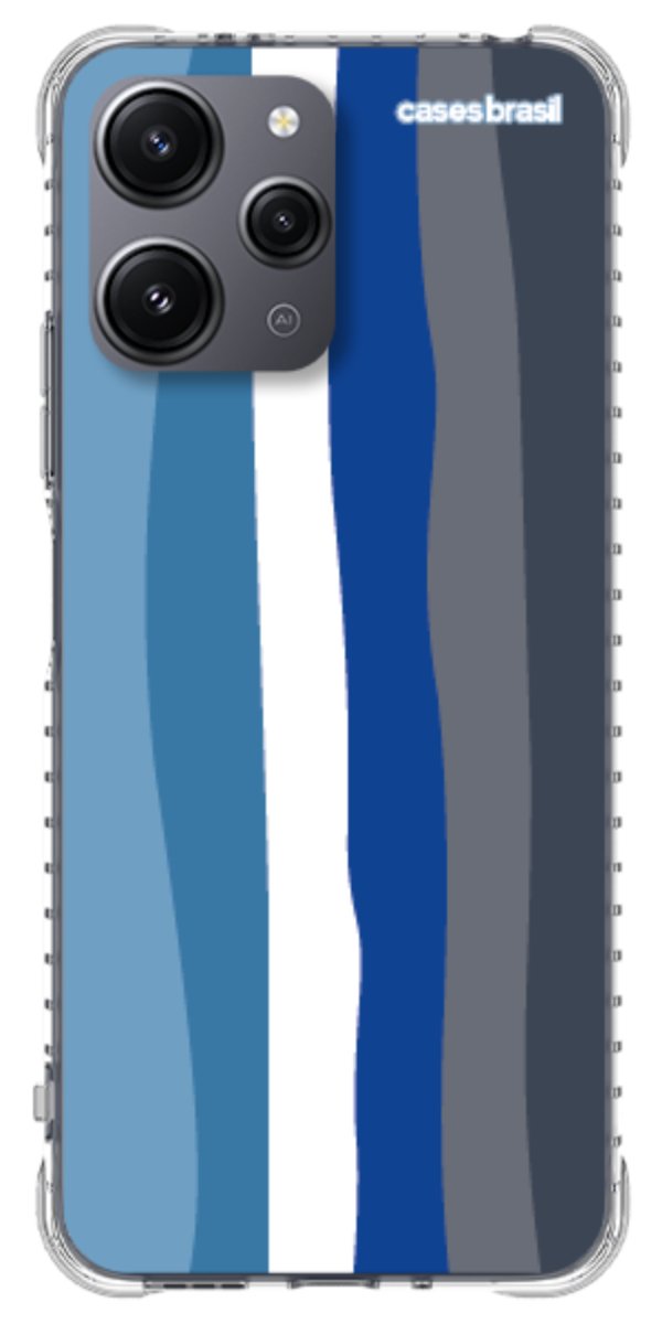Capinha para Celular Arco-íris Tons de Azul