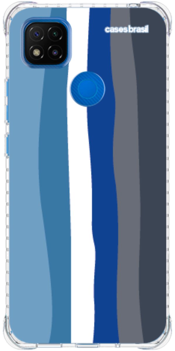 Capinha para Celular Arco-íris Tons de Azul