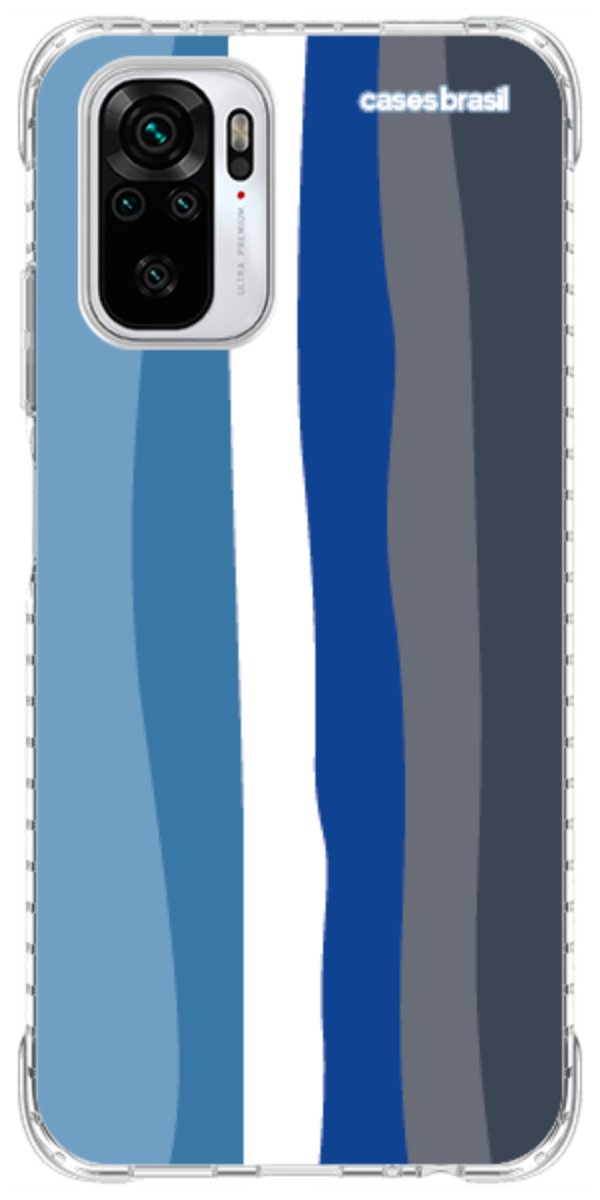 Capinha para Celular Arco-íris Tons de Azul