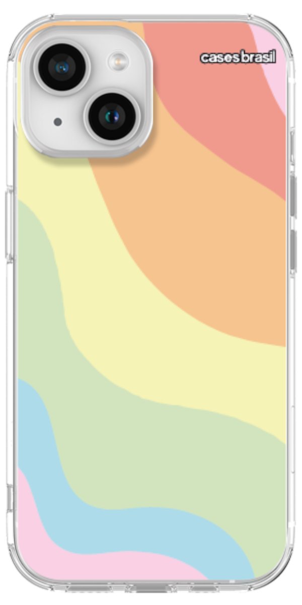 Capinha para Celular Cores Pasteis Onduladas