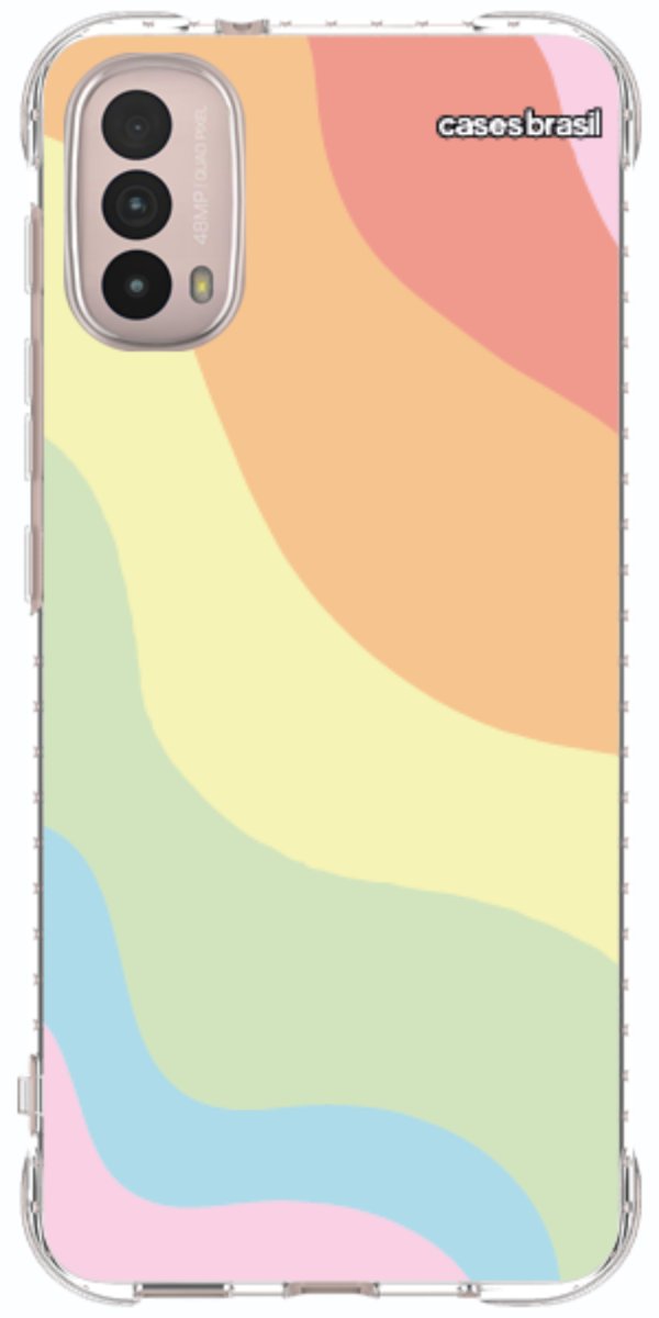Capinha para Celular Cores Pasteis Onduladas