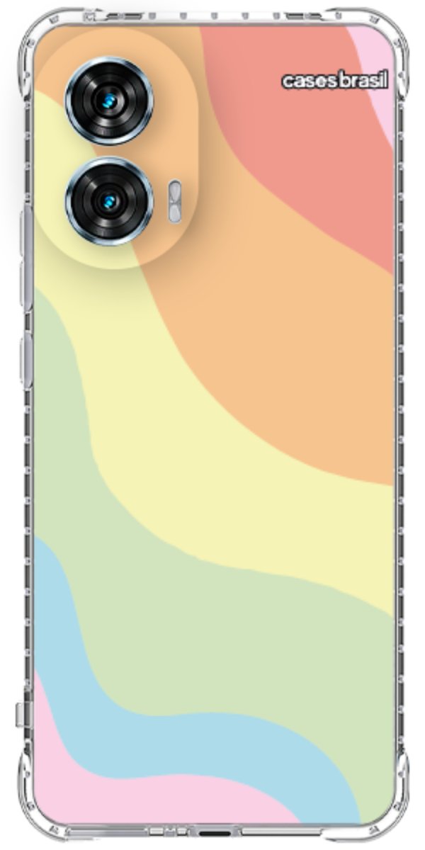 Capinha para Celular Cores Pasteis Onduladas