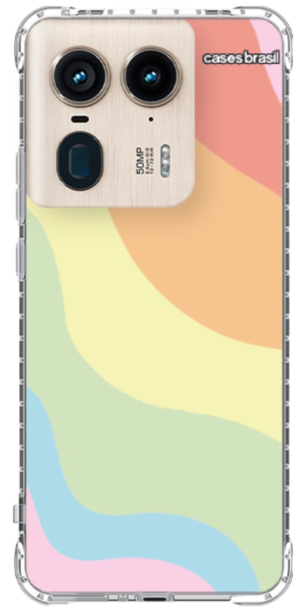 Capinha para Celular Cores Pasteis Onduladas