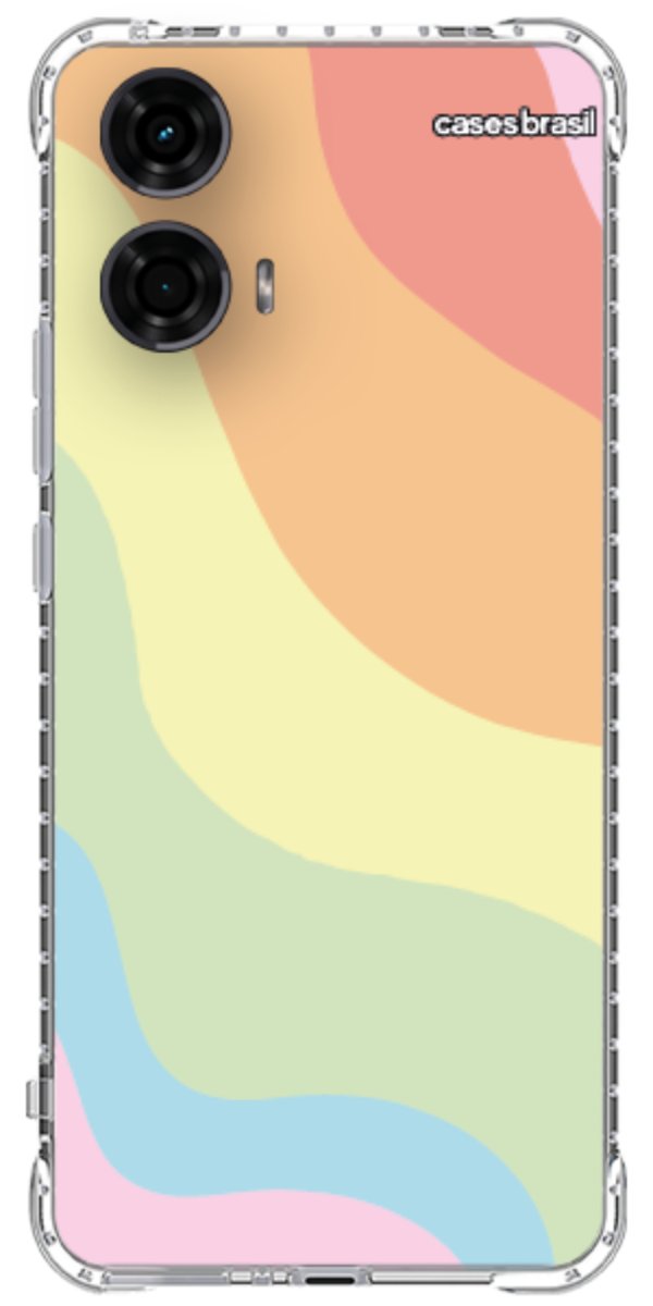 Capinha para Celular Cores Pasteis Onduladas