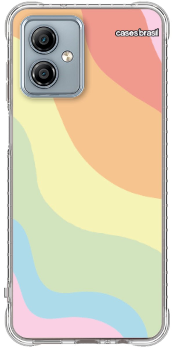 Capinha para Celular Cores Pasteis Onduladas