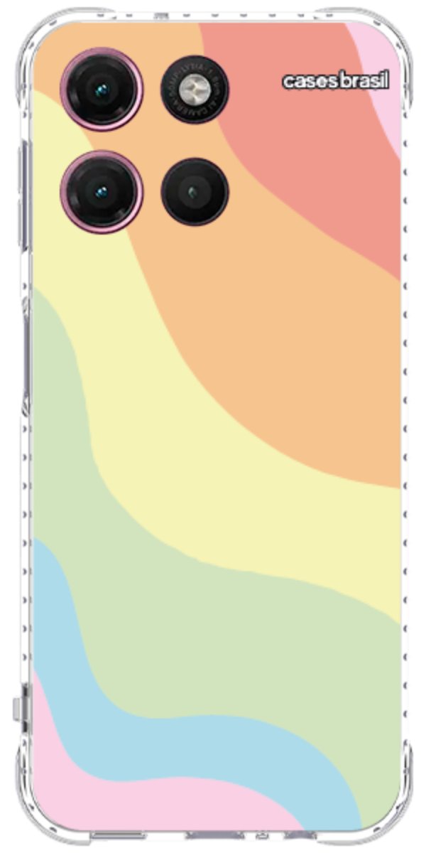 Capinha para Celular Cores Pasteis Onduladas