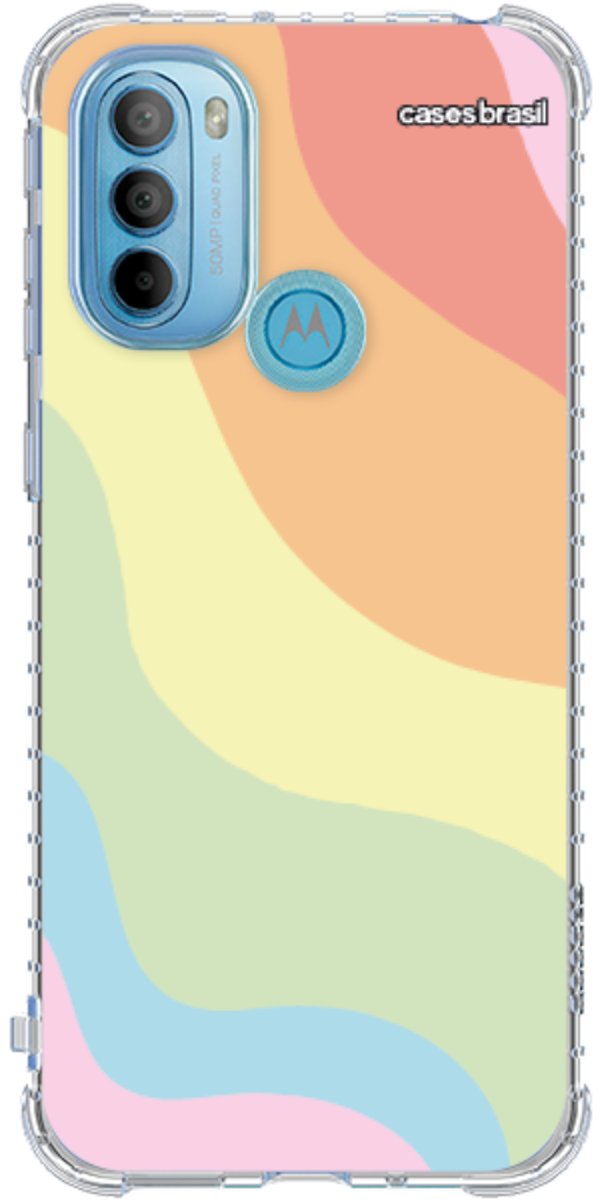 Capinha para Celular Cores Pasteis Onduladas