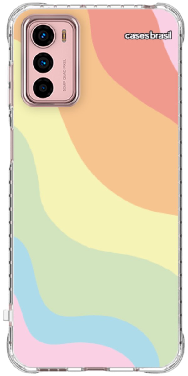 Capinha para Celular Cores Pasteis Onduladas