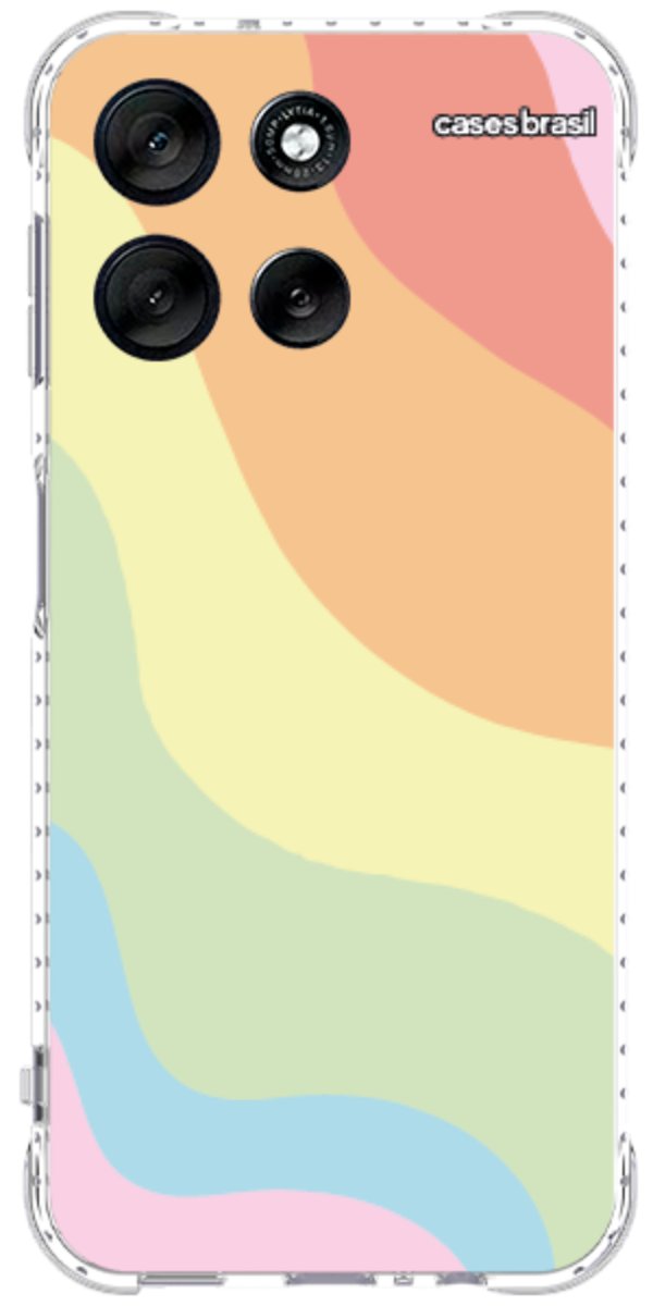 Capinha para Celular Cores Pasteis Onduladas