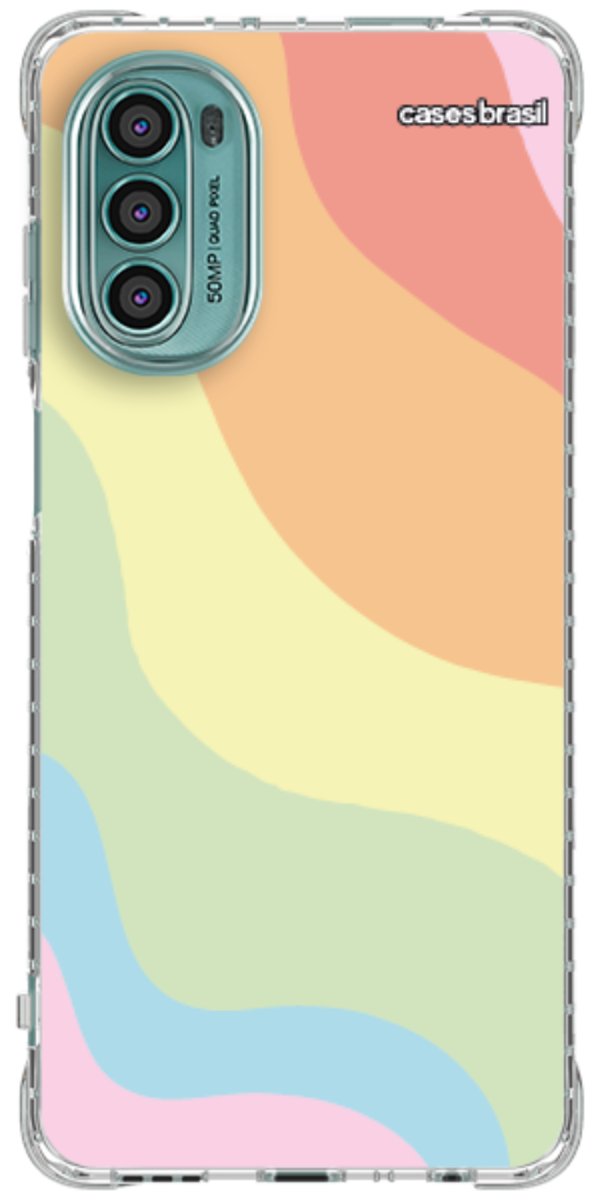 Capinha para Celular Cores Pasteis Onduladas