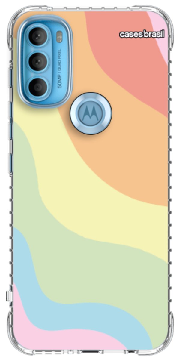Capinha para Celular Cores Pasteis Onduladas