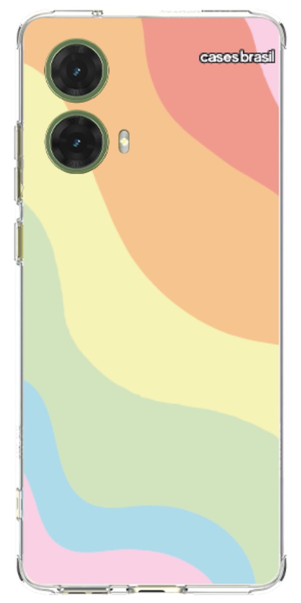 Capinha para Celular Cores Pasteis Onduladas