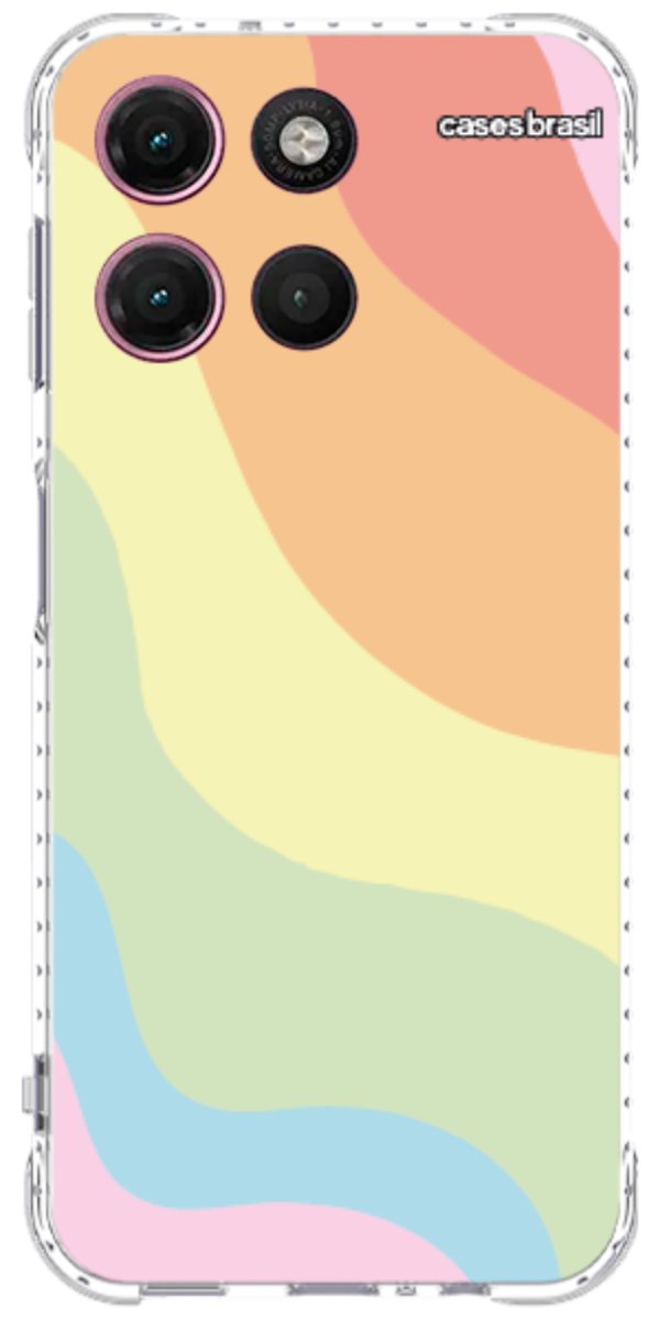Capinha para Celular Cores Pasteis Onduladas