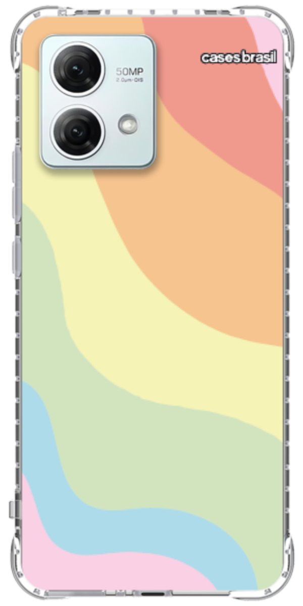 Capinha para Celular Cores Pasteis Onduladas