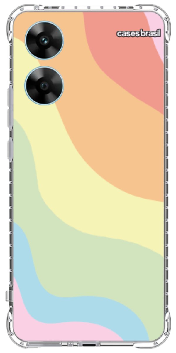 Capinha para Celular Cores Pasteis Onduladas
