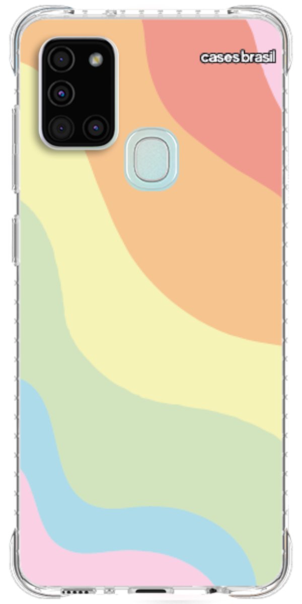 Capinha para Celular Cores Pasteis Onduladas
