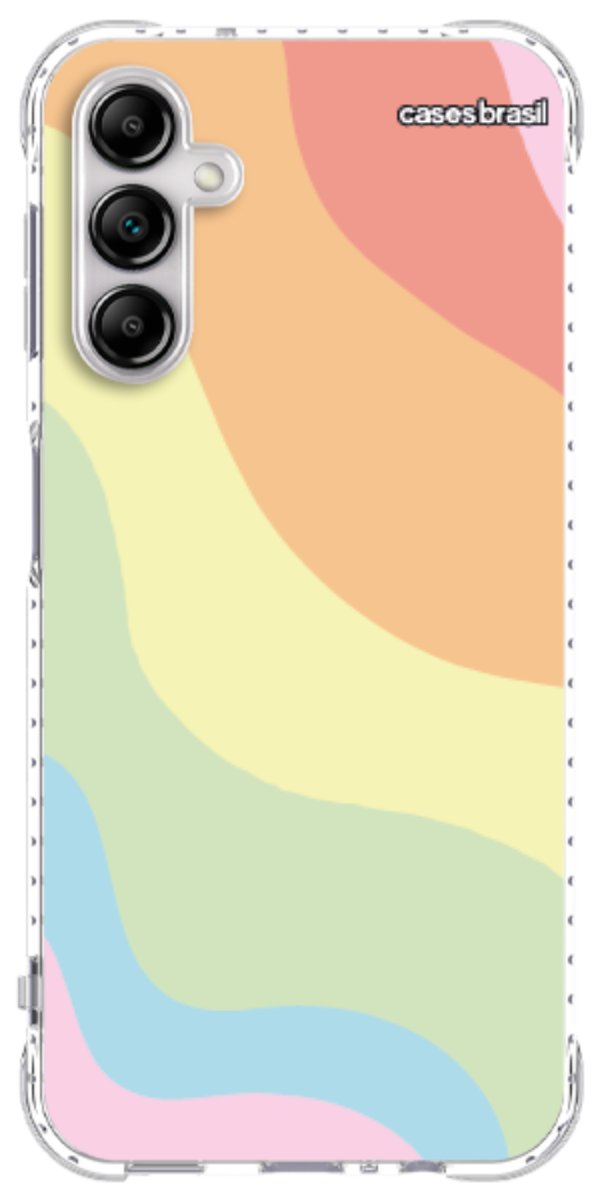 Capinha para Celular Cores Pasteis Onduladas