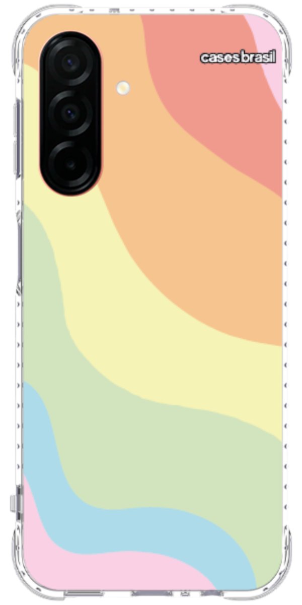Capinha para Celular Cores Pasteis Onduladas
