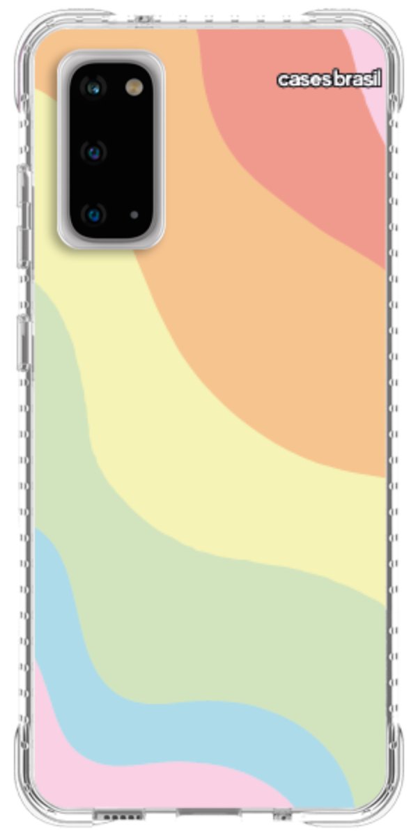 Capinha para Celular Cores Pasteis Onduladas