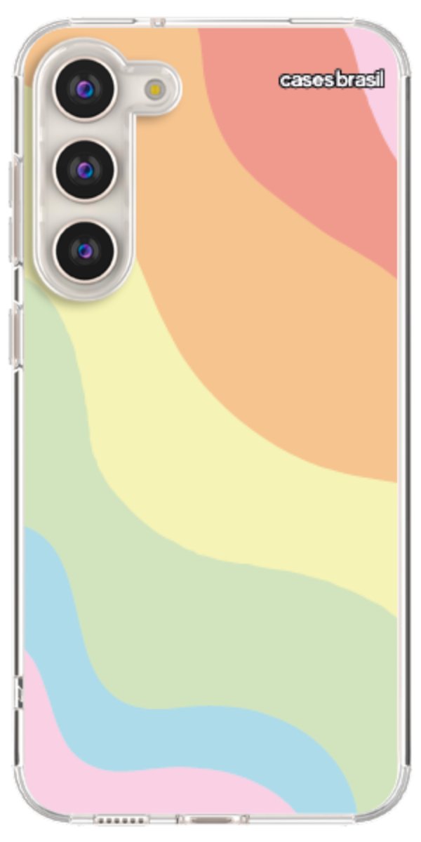 Capinha para Celular Cores Pasteis Onduladas