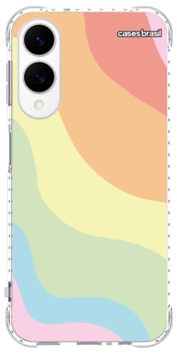 Capinha para Celular Cores Pasteis Onduladas