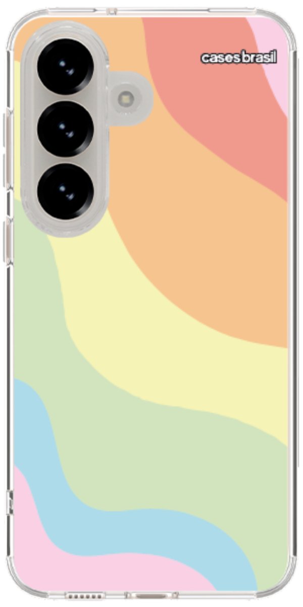 Capinha para Celular Cores Pasteis Onduladas