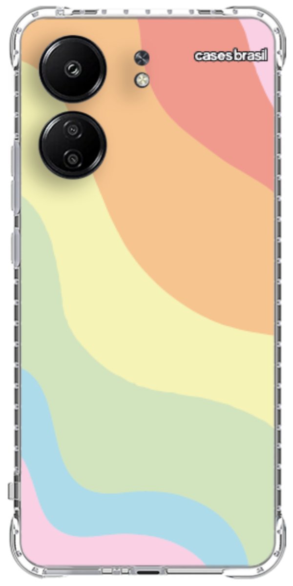 Capinha para Celular Cores Pasteis Onduladas