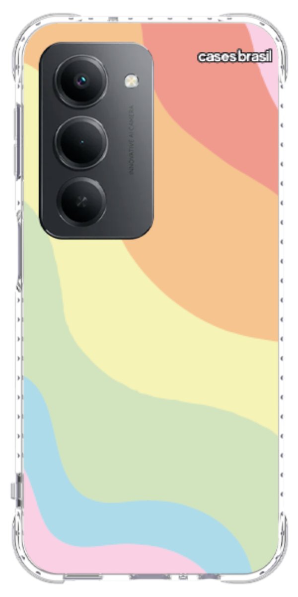 Capinha para Celular Cores Pasteis Onduladas