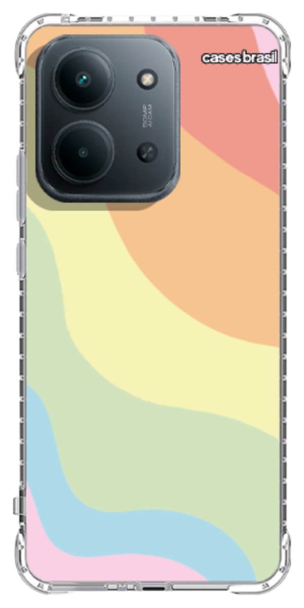 Capinha para Celular Cores Pasteis Onduladas