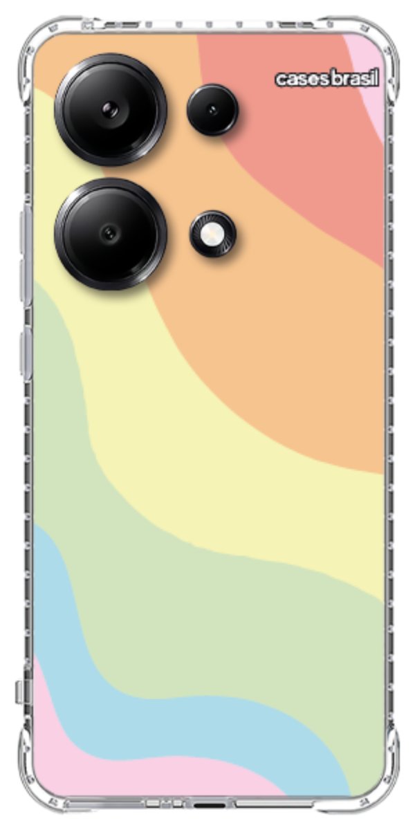 Capinha para Celular Cores Pasteis Onduladas