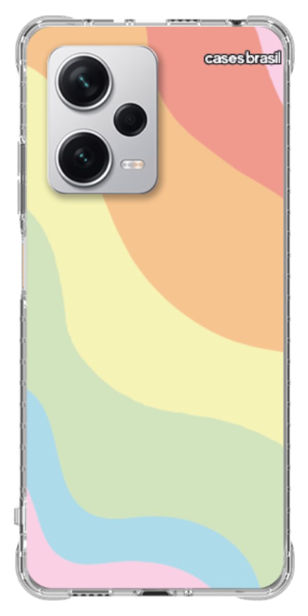 Capinha para Celular Cores Pasteis Onduladas