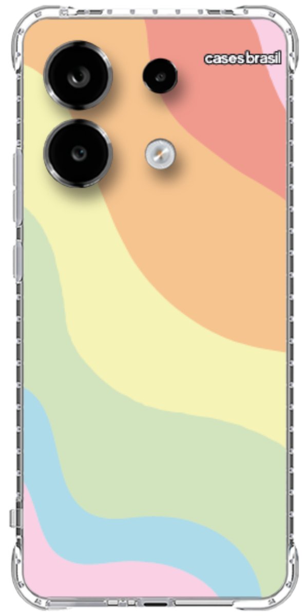 Capinha para Celular Cores Pasteis Onduladas