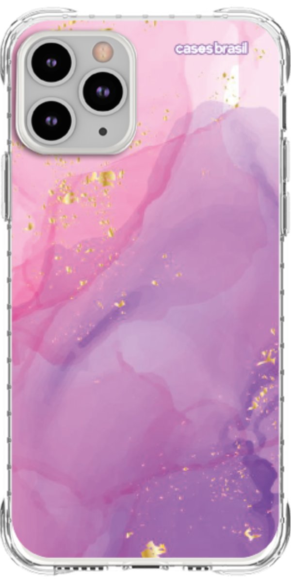 Capinha para Celular Textura Marmorizada Rosa