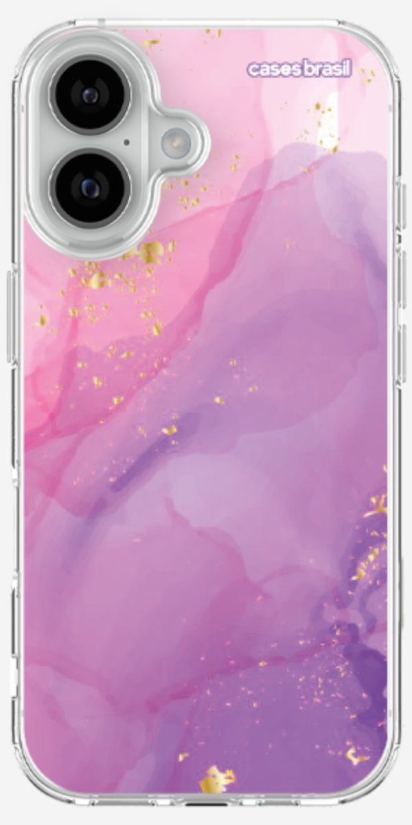 Capinha para Celular Textura Marmorizada Rosa