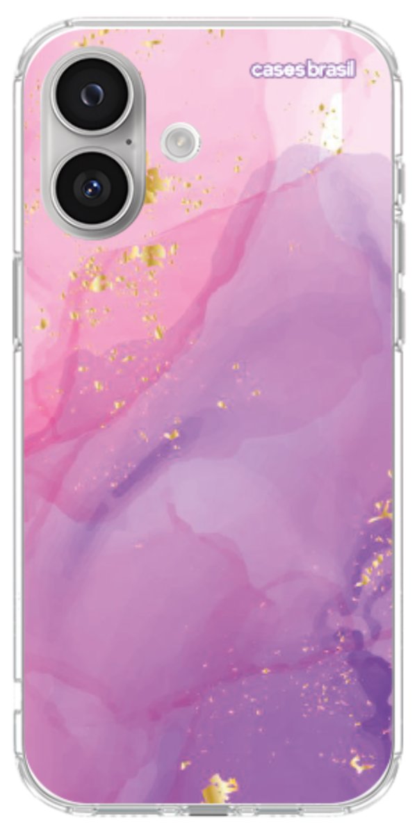 Capinha para Celular Textura Marmorizada Rosa