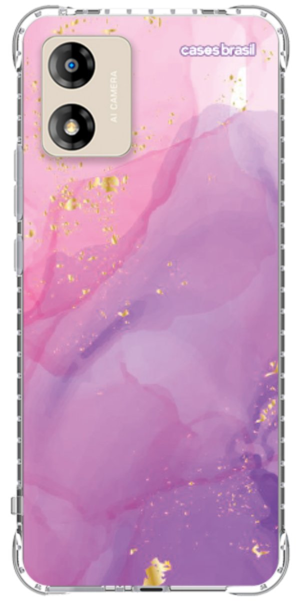 Capinha para Celular Textura Marmorizada Rosa