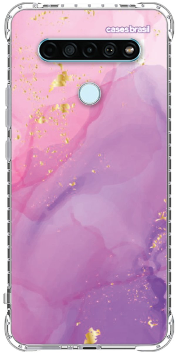 Capinha para Celular Textura Marmorizada Rosa