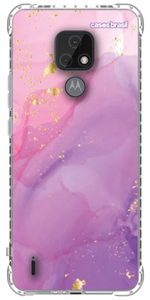 Capinha para Celular Textura Marmorizada Rosa