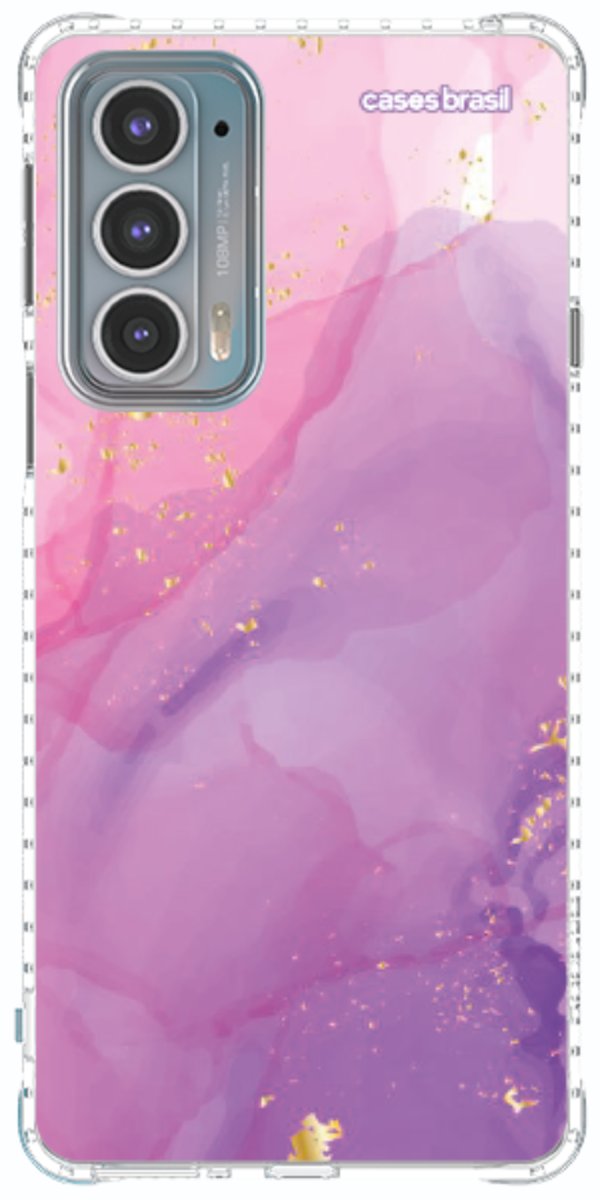 Capinha para Celular Textura Marmorizada Rosa