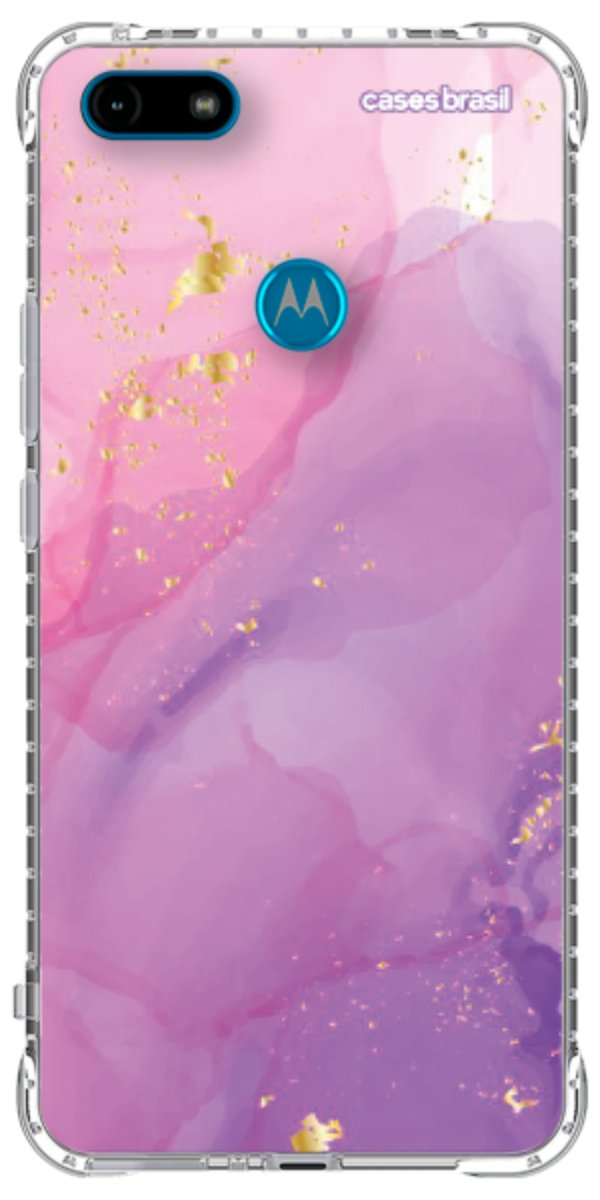 Capinha para Celular Textura Marmorizada Rosa