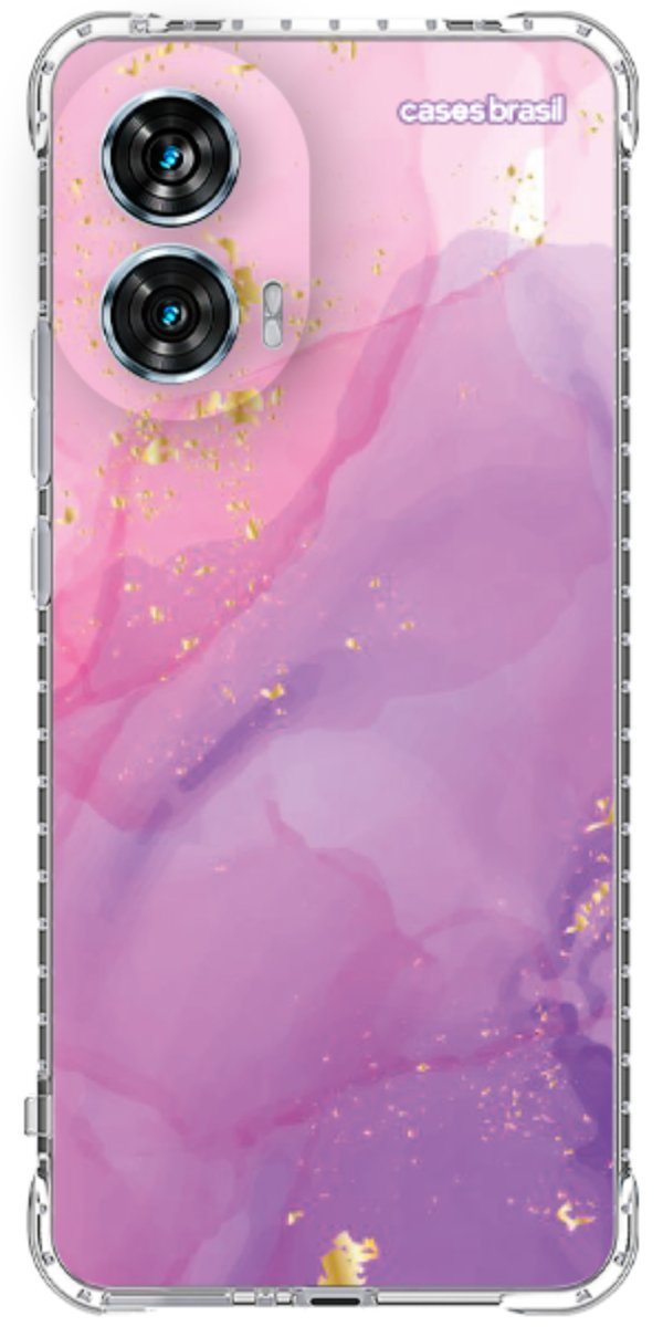 Capinha para Celular Textura Marmorizada Rosa