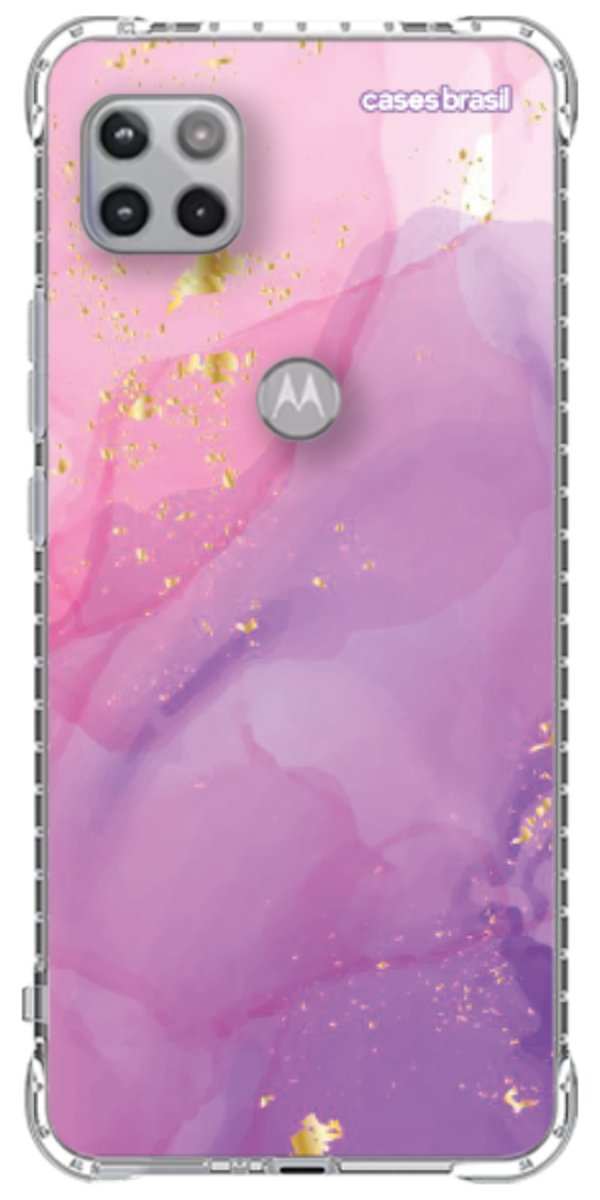 Capinha para Celular Textura Marmorizada Rosa