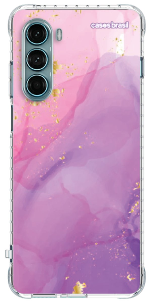 Capinha para Celular Textura Marmorizada Rosa