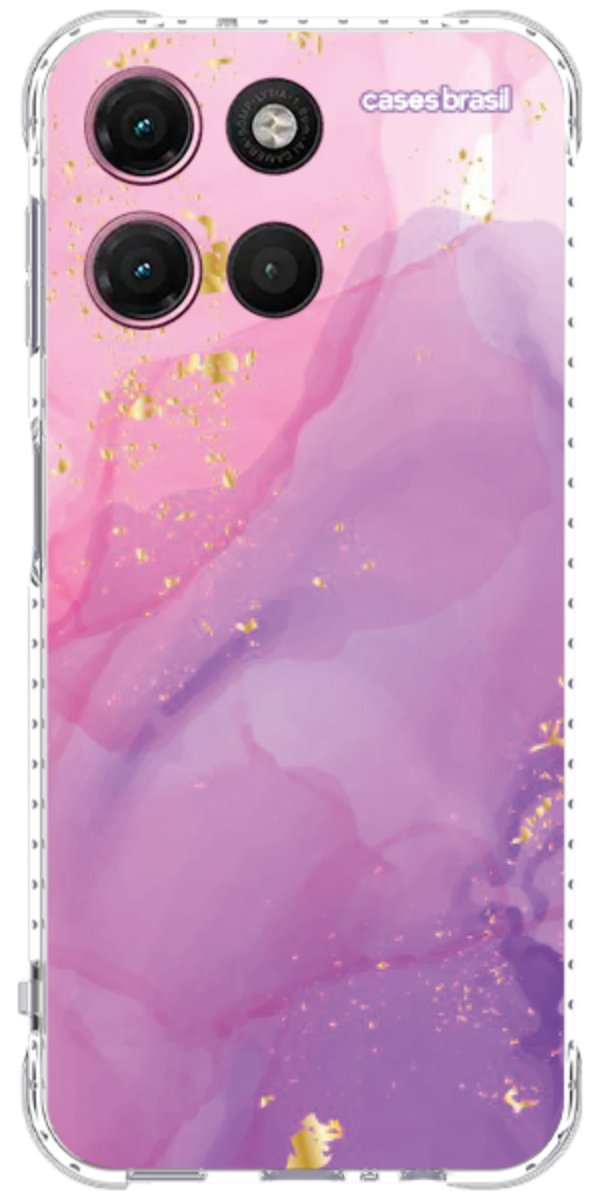 Capinha para Celular Textura Marmorizada Rosa